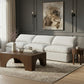 Indulge - Linen 3 Piece Modular Armless Sofa - White