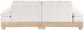 Turin - Chenille Fabric Upholstered Modular Sectional - White