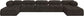 Ames - 7 Piece Fabric Modular U-Shaped Sectional