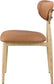 Ronda - Vegan Leather Upholstered Dining Side Chair - Natural Legs