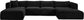 Shaggy - 5 Piece Modular Sectional With Chaise And Ottoman