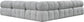 Ames - 5 Piece Fabric Modular Corner Sectional