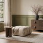 Orin - Velvet Performance Fabric Upholstered Modular Ottoman