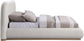 Vaughn - Linen Bed With Natural Base