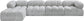 Ames - 5 Piece Fabric Modular Sectional