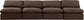 Indulge - Velvet 4 Seat Modular Armless Sofa