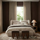 Altair - Fabric Bench - Dark Brown Base