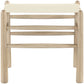 Santos - Faux Leather Upholstered Bench - Natural Frame