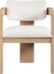 Sacha - Velvet Dining Chair With Natural Base (Set of 2)