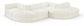 Rummi - Rounded Velvet Performance Fabric Upholstered 6 Piece Modular Sectional