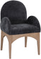 Waldorf - Chenille Dining Arm Chair With Natural Legs