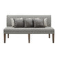 Gramercy - Upholstered Dining Settee - Dark Brown