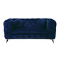 Atronia - Loveseat - Blue Velvet
