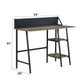 Garima - Writing Desk - Rustic Oak & Black
