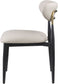 Ronda - Vegan Leather Upholstered Dining Side Chair - Black Legs