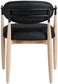 Riccio - Faux Leather Dining Arm Chair (Set of 2) - Natural Frame