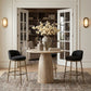 Ferro - Performance Fabric Upholstered Bar Stool - Antique Brass