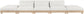 Turin - Chenille Fabric Upholstered Modular Sectional - White