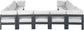 Nizuc - Outdoor Patio 11 Piece Modular Sectional With Gray Frame