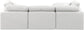 Indulge - Linen 4 Piece Modular Sectional With Chaise - White