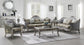 T198 - Coffee Table & 2 End Tables - Pearl Silver