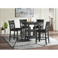 Amherst - Counter Table With Wood Leg - Gray Finish