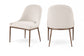 Ferro - Upholstered Dining Side Chair With Brushed Bronze Legs