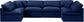 Indulge - Velvet 6 Piece Modular U-Shaped Sectional
