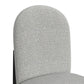 Portland - Round Back Barstool With Fabric (Set of 2) - Gray / Black