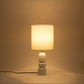 Paros - Base And Linen Textured Fabric Shade Table Lamp