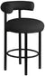 Bordeaux - Stool With Black Legs (Set of 2)