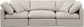 Indulge - Linen 3 Seat Modular Sofa
