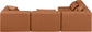 Cube - 4 Piece Modular Corner Sectional - Cognac