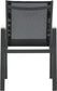 Nizuc - Outdoor Patio Dining Arm Chair With Gray Frame (Set of 2)