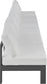 Nizuc - Outdoor Patio 6 Seat Armless Modular Sofa With Gray Frame
