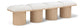 Pavilion - 4 Piece Modular Bench With Natural Base