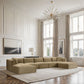 Shaggy - 7 Piece Modular Sectional With 2 Ottomans