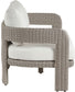 Sandbay - Olefin Water Resistant Fabric And Wicker Outdoor Patio Loveseat