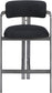 Aurum - Vegan Leather Upholstered Counter Stool With Gray Base