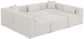 Cube - Linen 6 Piece Modular Sectional
