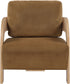 Cedra - Velvet Performance Fabric Upholstered Accent Chair - Natural Frame