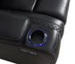 U92 - LED Power Reclining With Power Headrest Chair - Black