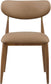 Ronda - Vegan Leather Upholstered Dining Side Chair - Walnut Legs