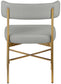 Rivage - Durable Dining Chair With Gold Frame (Set of 2)