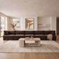 Hammond - Velvet Performance Fabric Upholstered 5 Piece Sofa