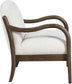 Helmsley - Performance Fabric Upholstered Accent Chair - Brown Frame