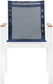 Nizuc - Outdoor Patio Dining Arm Chair With White Frame And Natural Arms (Set of 2)