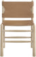 Santos - Vegan Leather Upholstered Dining Chair With Stained Natural Base (Set of 2)