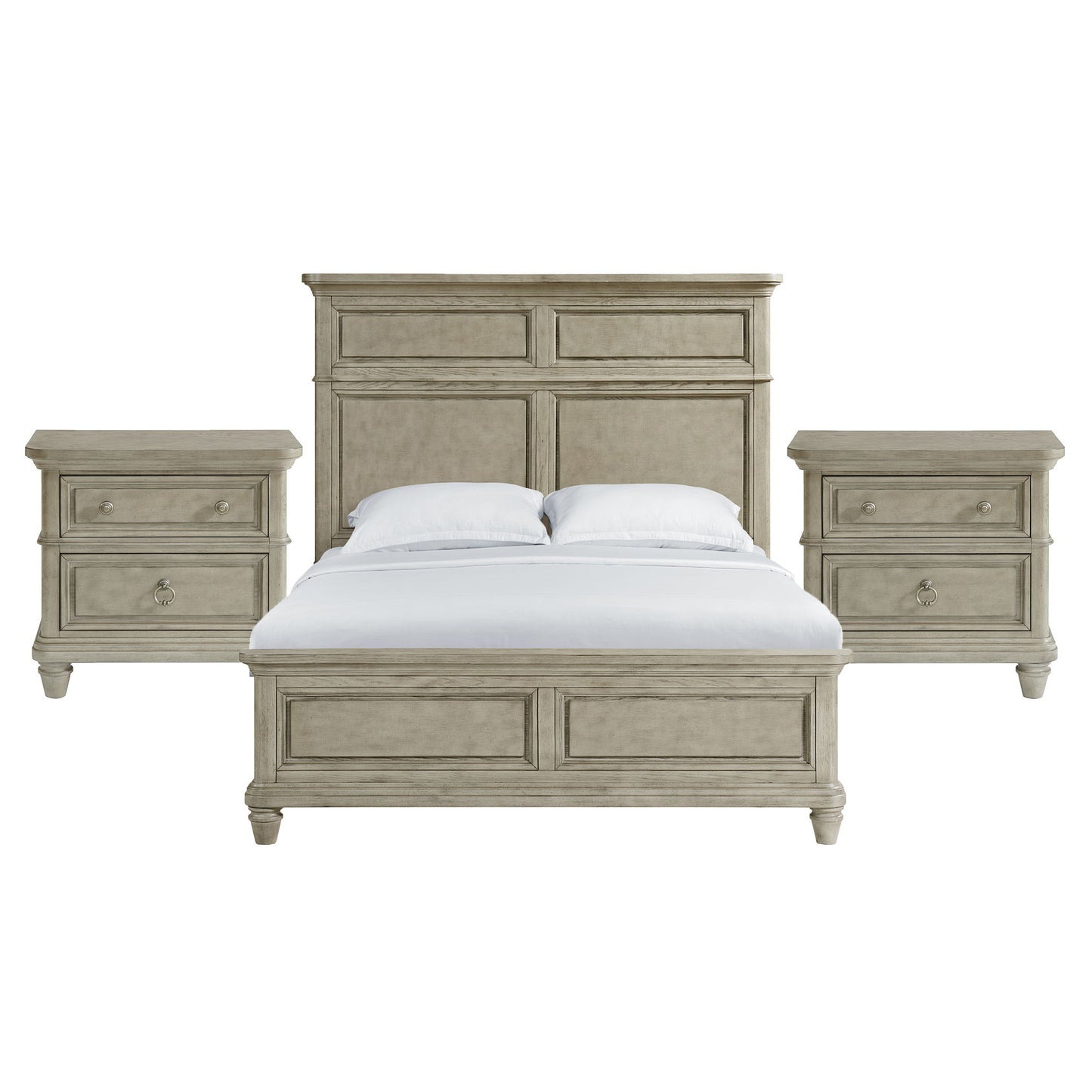 Whit-Ash - Panel Bedroom Set
