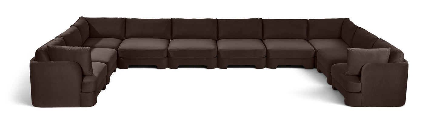 Hammond - Velvet Performance Fabric Upholstered 10 Piece Sectional